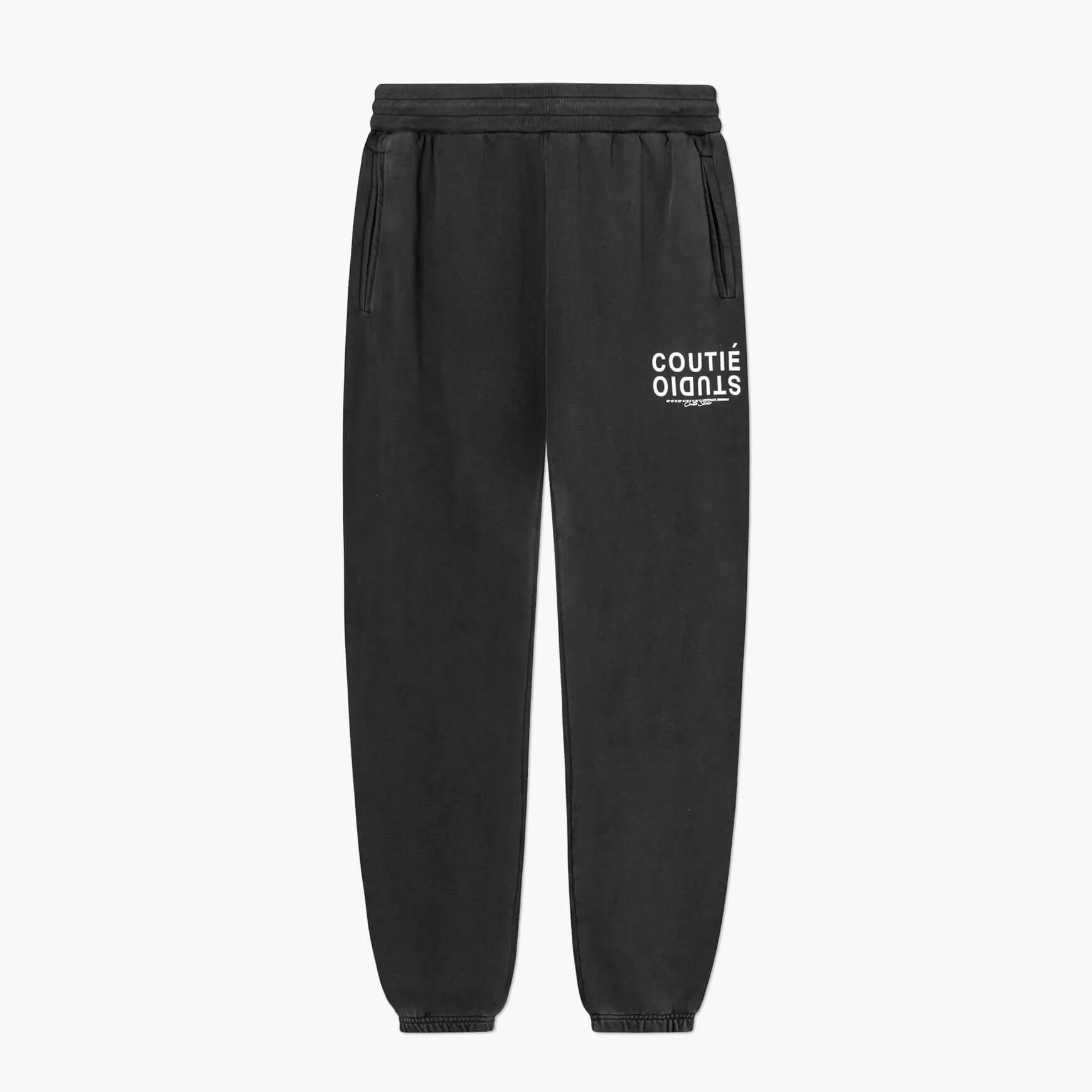 Studio Logo Sweatpant Black Wash sold by Coutie