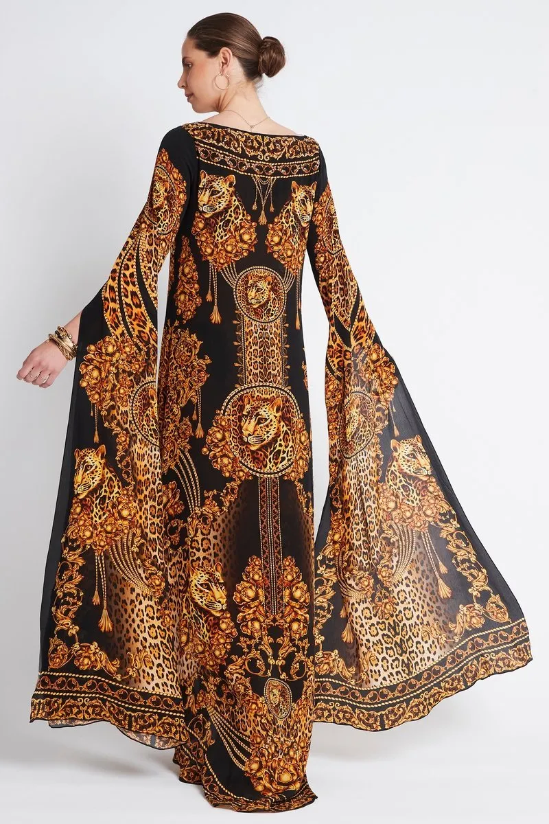 GOLDEN LADY MAXI DRESS W LONG SLEEVES sold by Czarina product image thumbnail 4