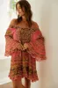 PINK LEOPARD FRILL DRESS sold by Czarina