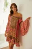 PINK LEOPARD FRILL DRESS sold by Czarina