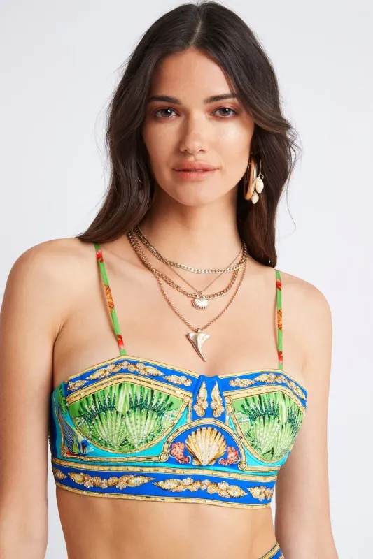 DEEP IN THE OCEAN BUSTIER TOP sold by Czarina