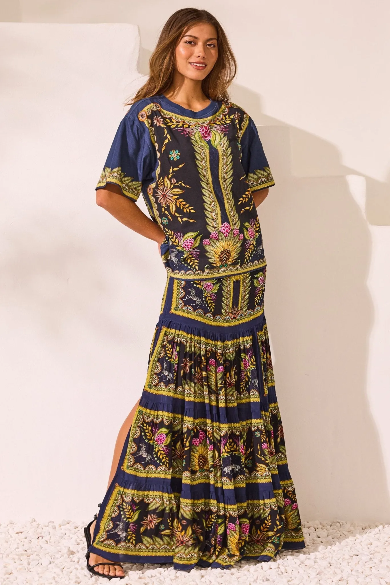 Queen Of Savannah Maxi Skirt w Side Slit sold by Czarina product image thumbnail 3