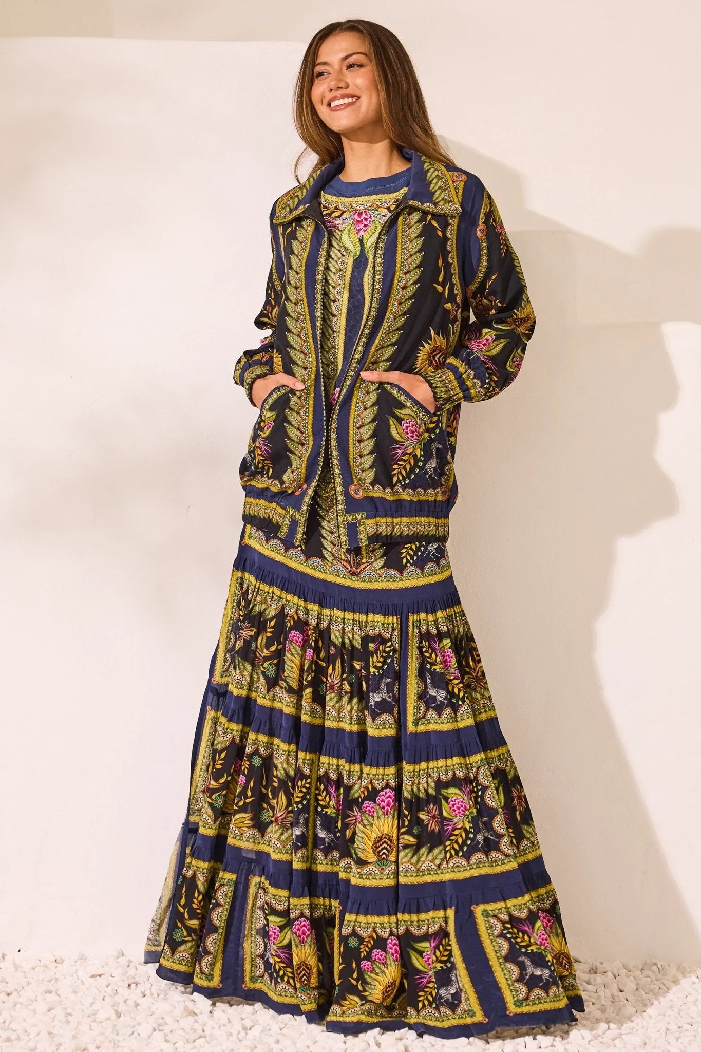 Queen Of Savannah Maxi Skirt w Side Slit sold by Czarina product image thumbnail 5