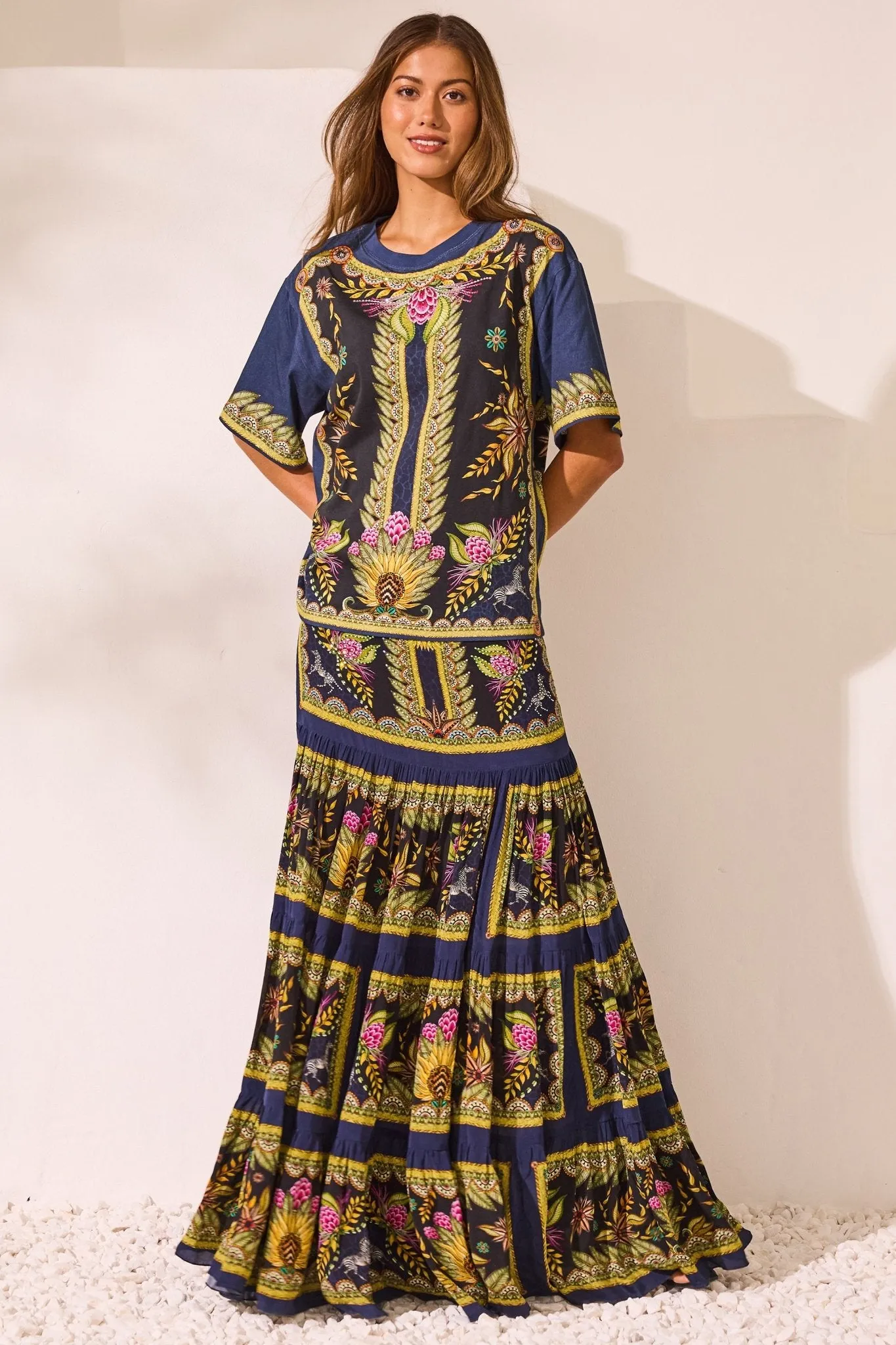 Queen Of Savannah Maxi Skirt w Side Slit sold by Czarina product image thumbnail 2