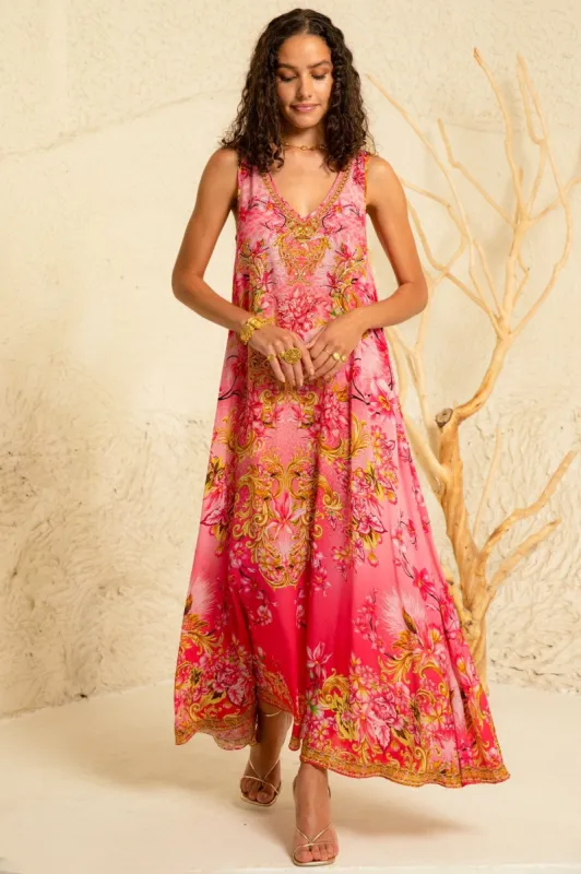 Pink Candy Sleeveless Dress sold by Czarina