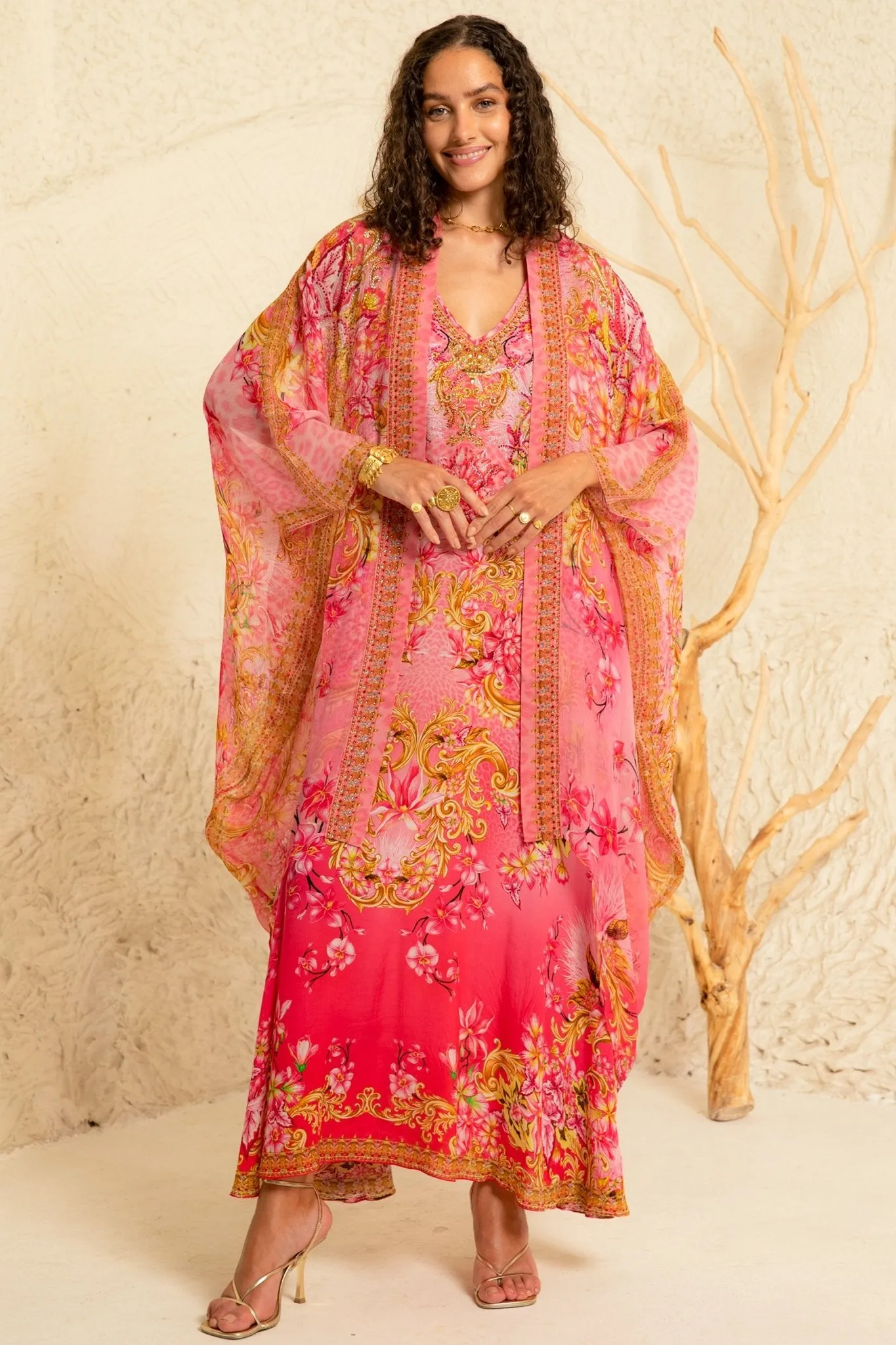 Pink Candy Sleeveless Dress sold by Czarina product image thumbnail 5