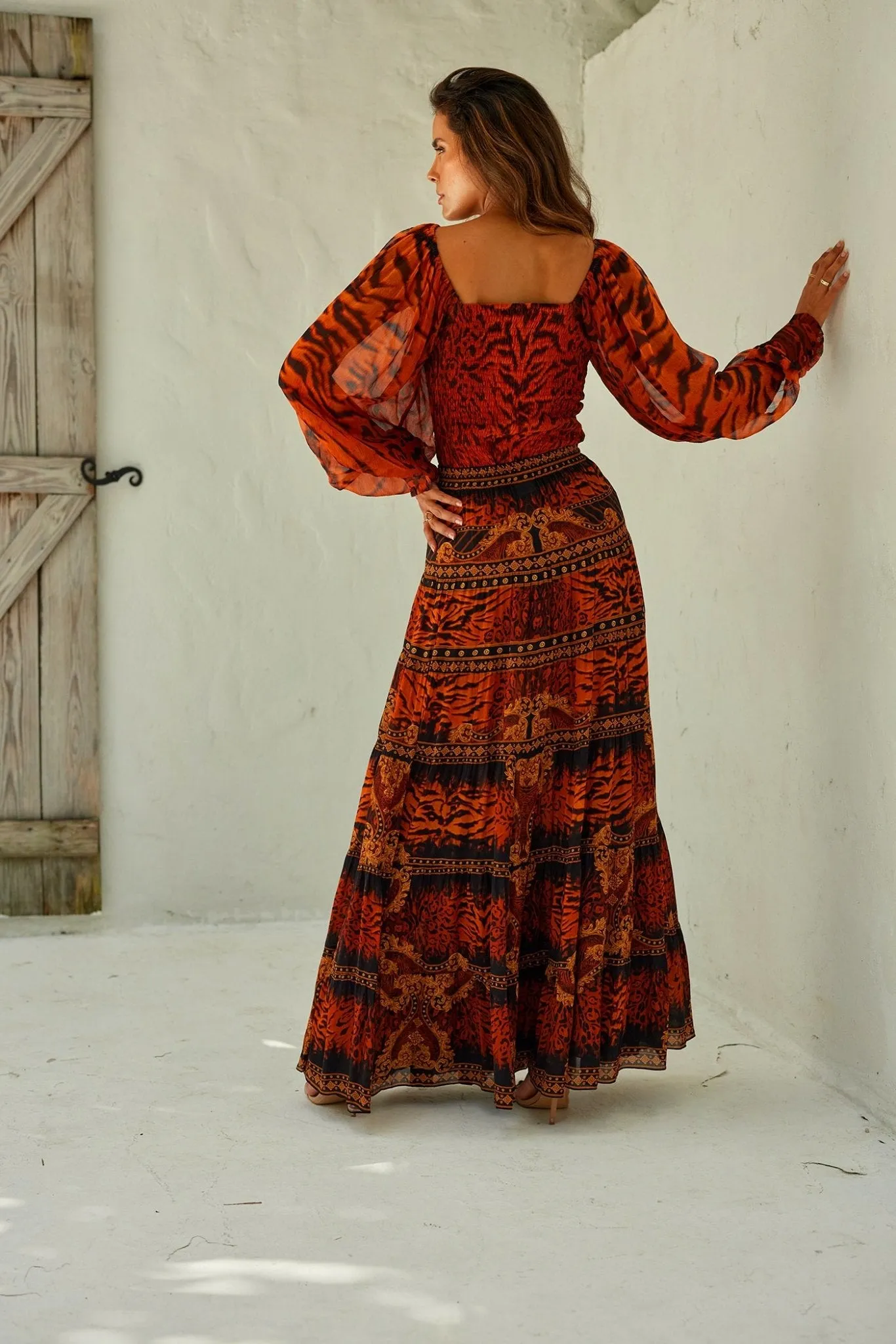 TIGRESS SHIRRED TOP W SLEEVES sold by Czarina product image thumbnail 5