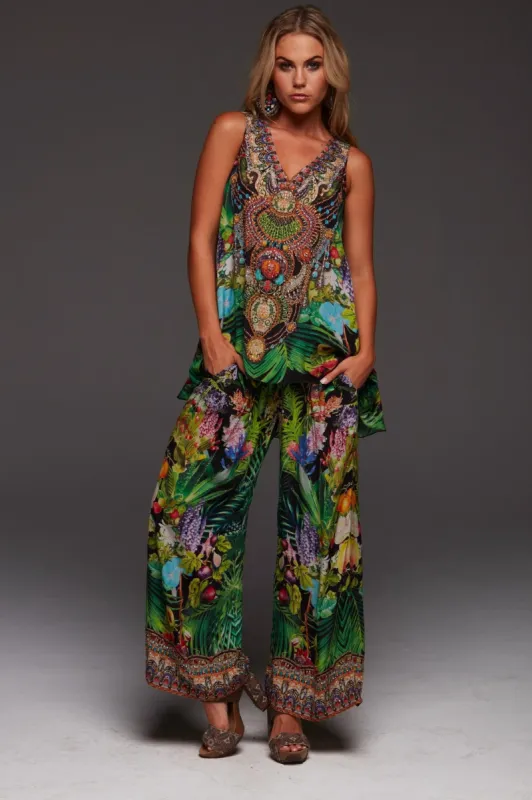 Tropical Love Palazzo Pants sold by Czarina
