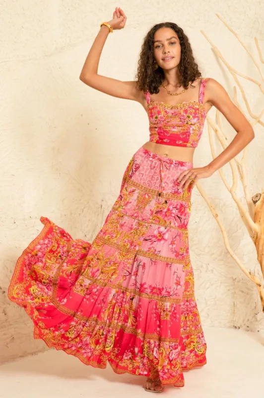 Pink Candy Maxi Skirt sold by Czarina