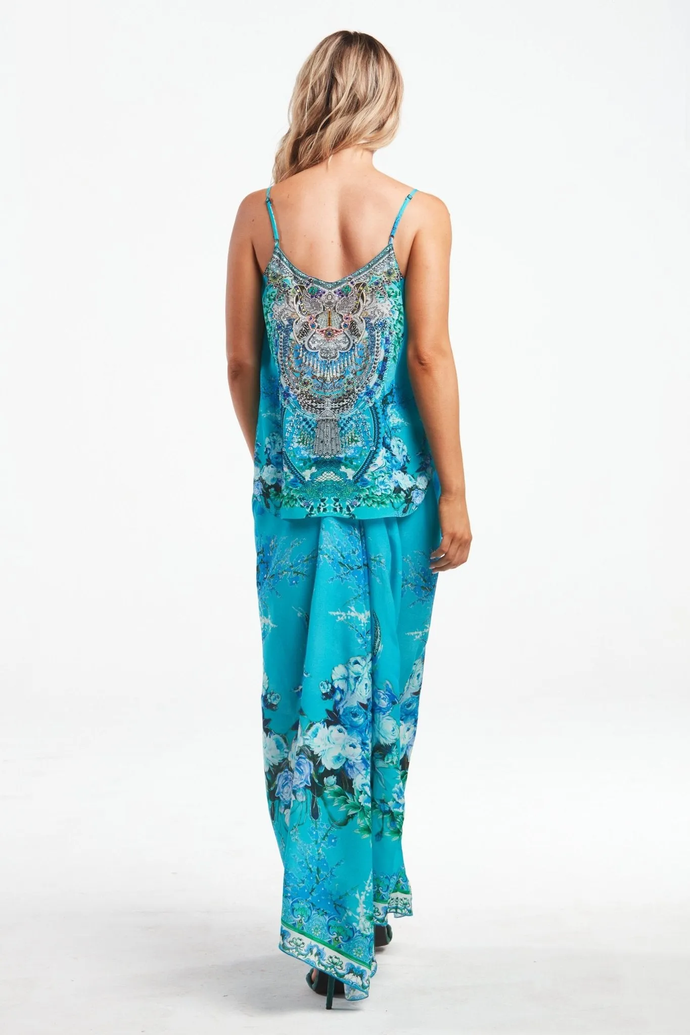 Those Blue Eyes Cami Top W V-Neck Front & Back sold by Czarina product image thumbnail 4