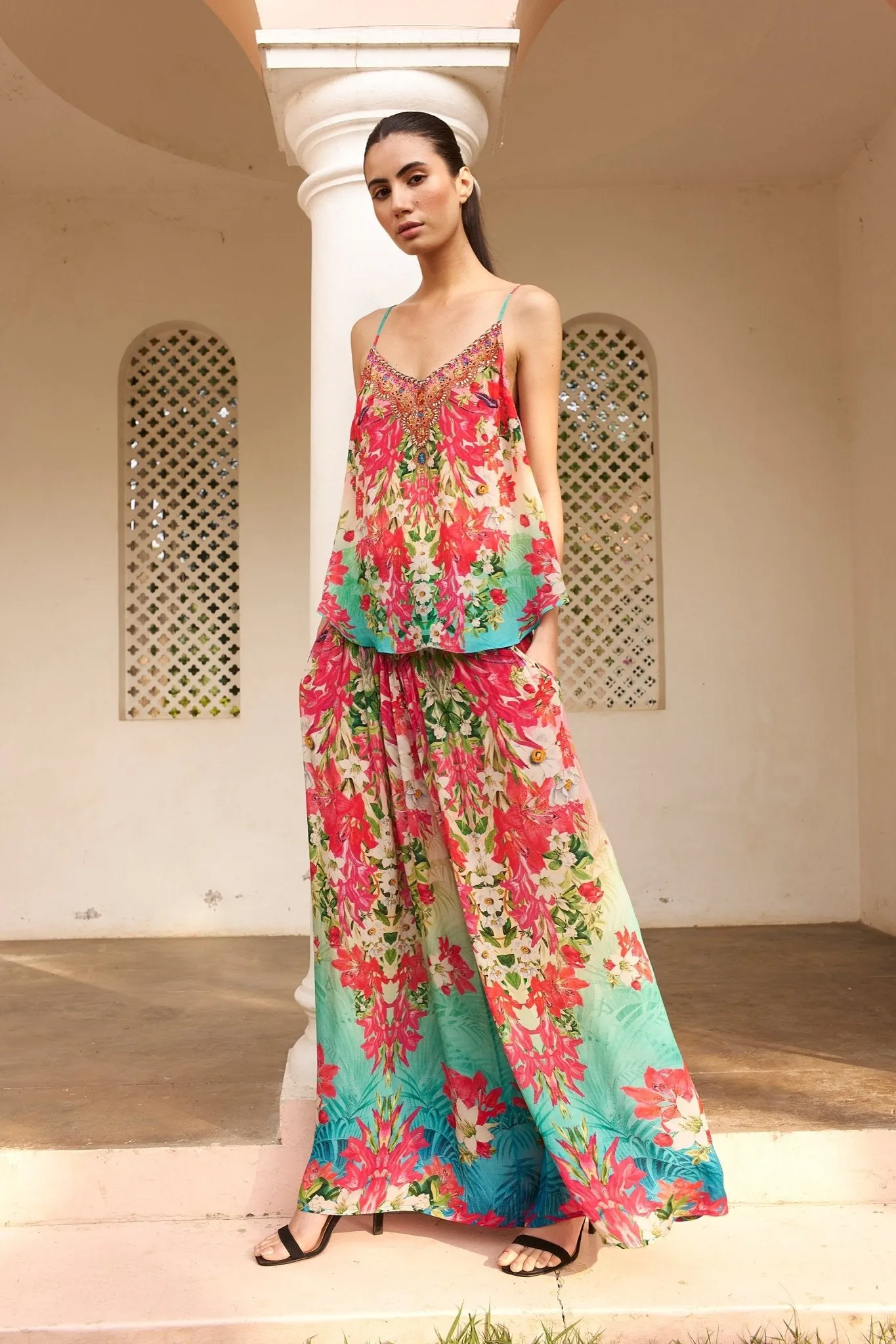 BLUE BLOSSOM CAMI TOP sold by Czarina product image thumbnail 3