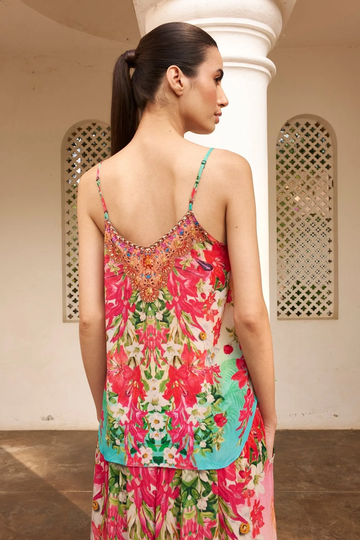 BLUE BLOSSOM CAMI TOP sold by Czarina product image thumbnail 4