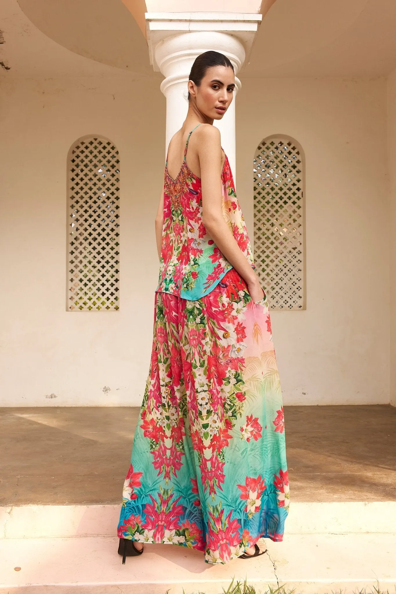 BLUE BLOSSOM CAMI TOP sold by Czarina product image thumbnail 5