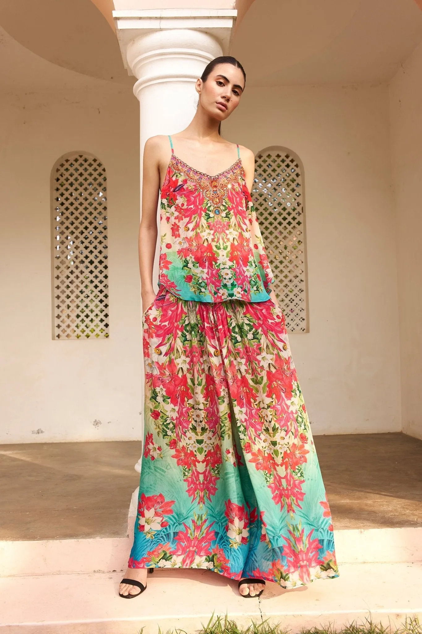 BLUE BLOSSOM CAMI TOP sold by Czarina product image thumbnail 2