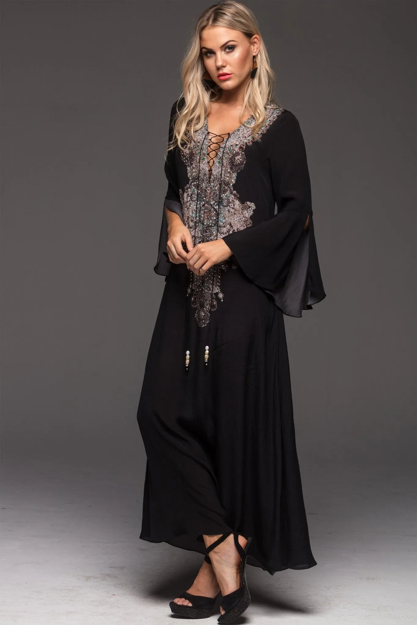 Alice Maxi Dress W Sleeves sold by Czarina product image thumbnail 4