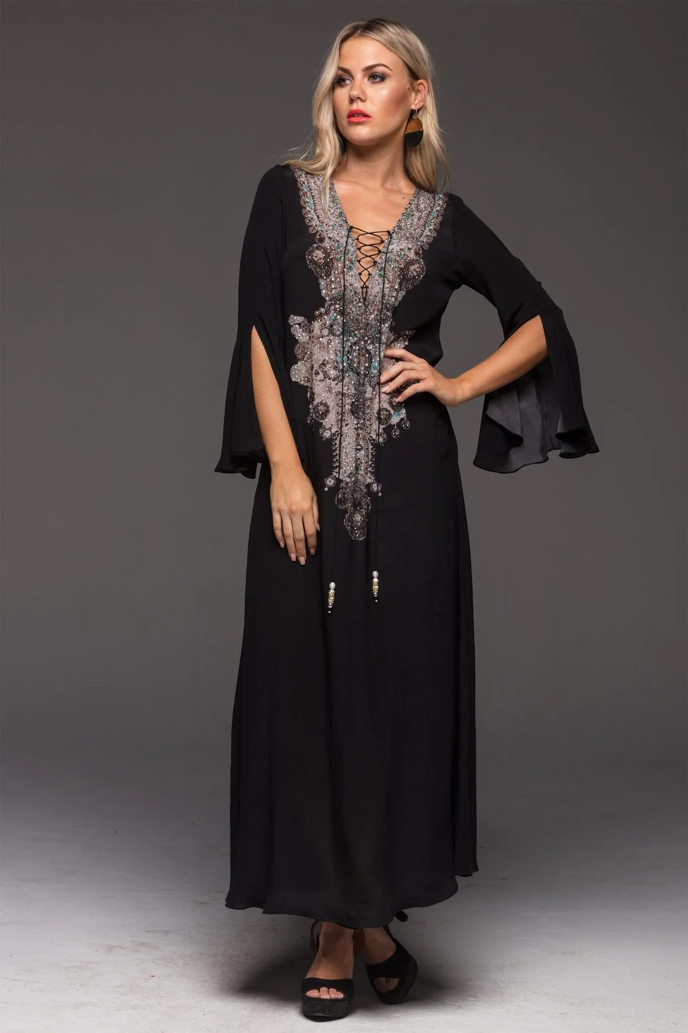 Alice Maxi Dress W Sleeves sold by Czarina