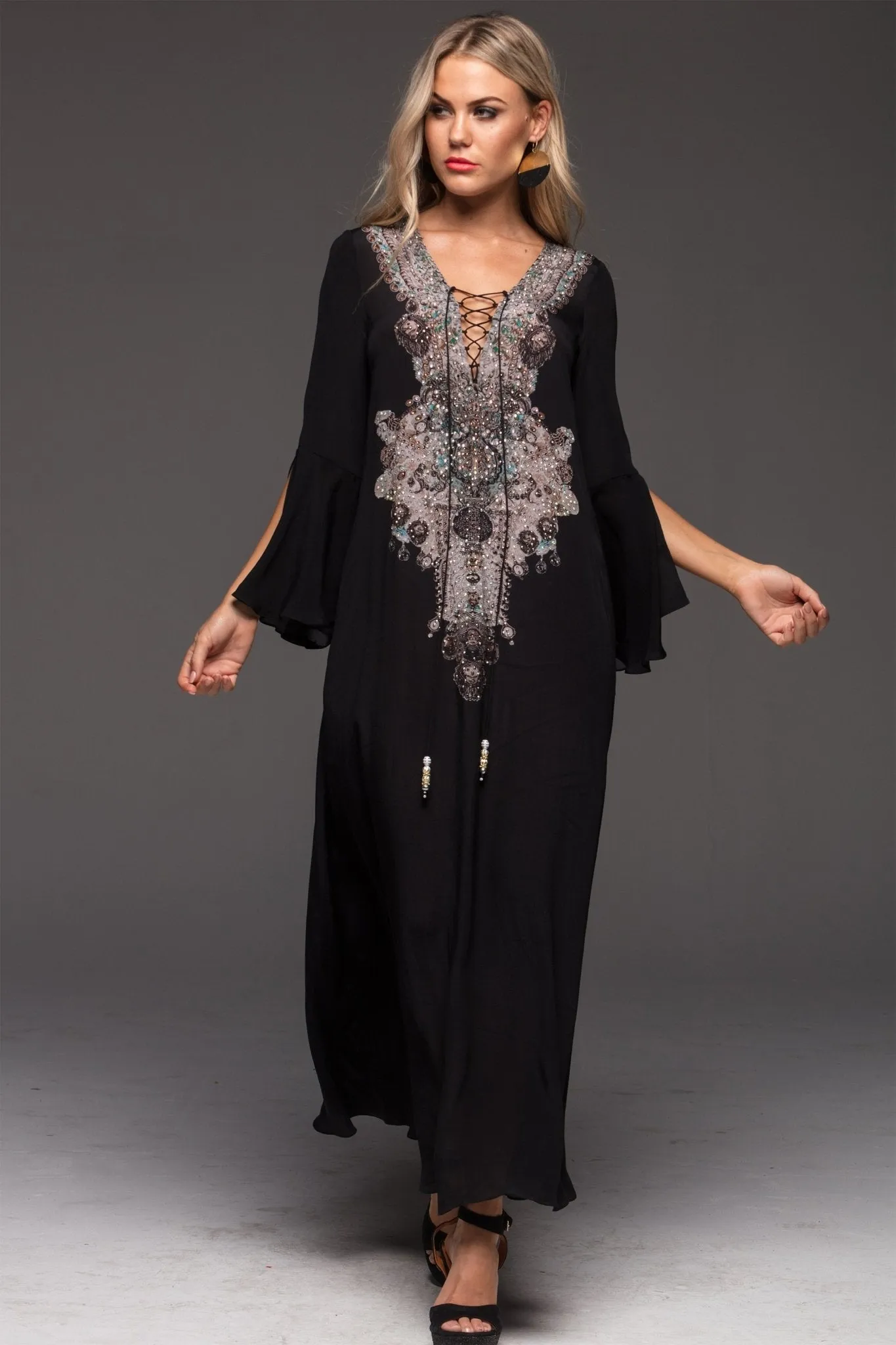 Alice Maxi Dress W Sleeves sold by Czarina product image thumbnail 2