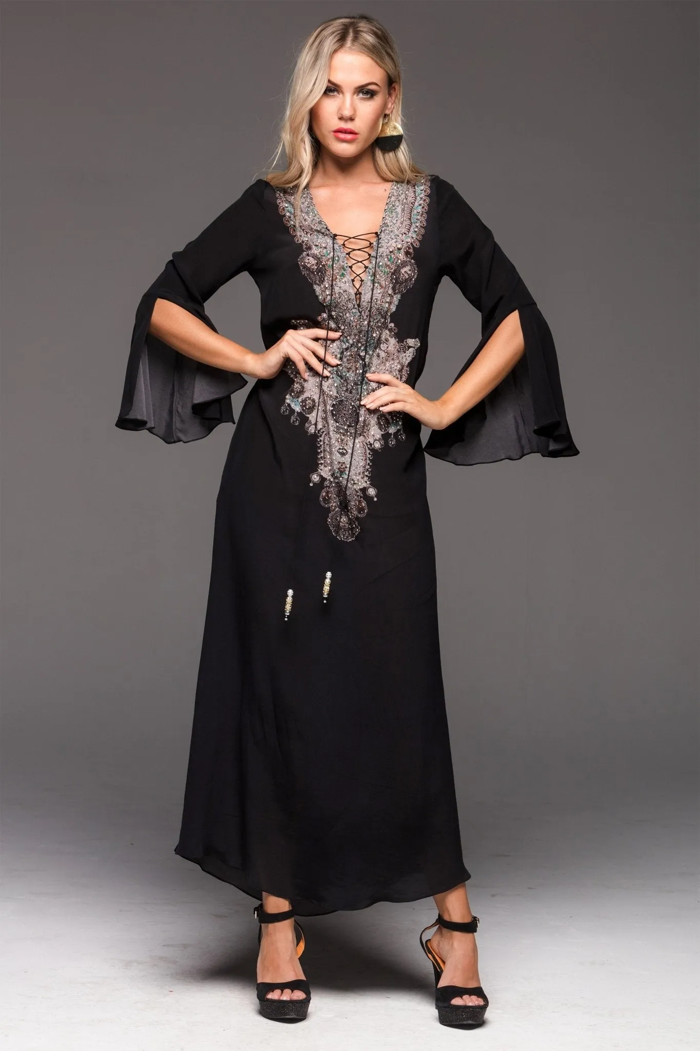 Alice Maxi Dress W Sleeves sold by Czarina product image thumbnail 3