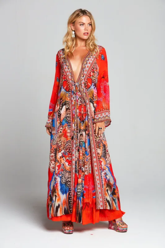 Forbidden Temple Wrap Dress sold by Czarina