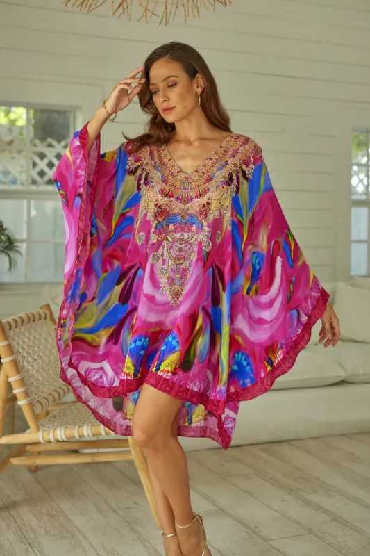 PINK ROSE KAFTAN DRESS sold by Czarina