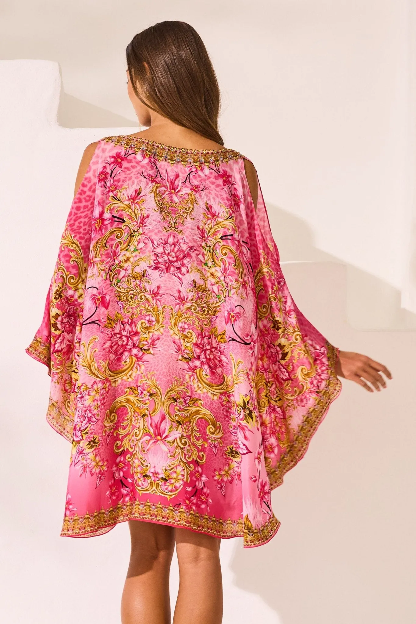 Pink Candy Kaftan Dress sold by Czarina product image thumbnail 3