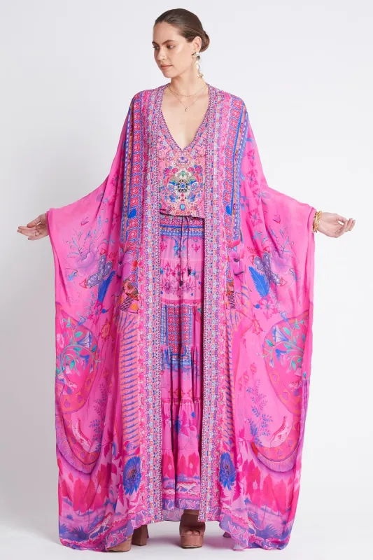 PINK FEELING LONG CAPE sold by Czarina