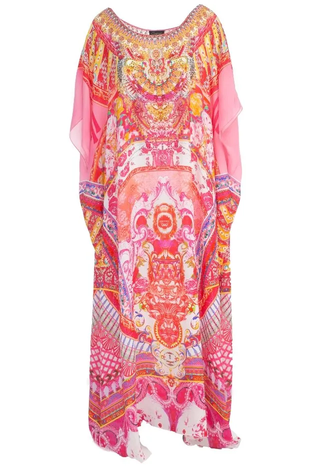 BOHEMIA ROUND NECK LONG KAFTAN sold by Czarina