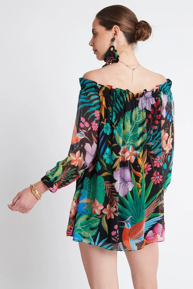 A NIGHT IN RIO OFF SHOULDER TOP sold by Czarina product image thumbnail 4