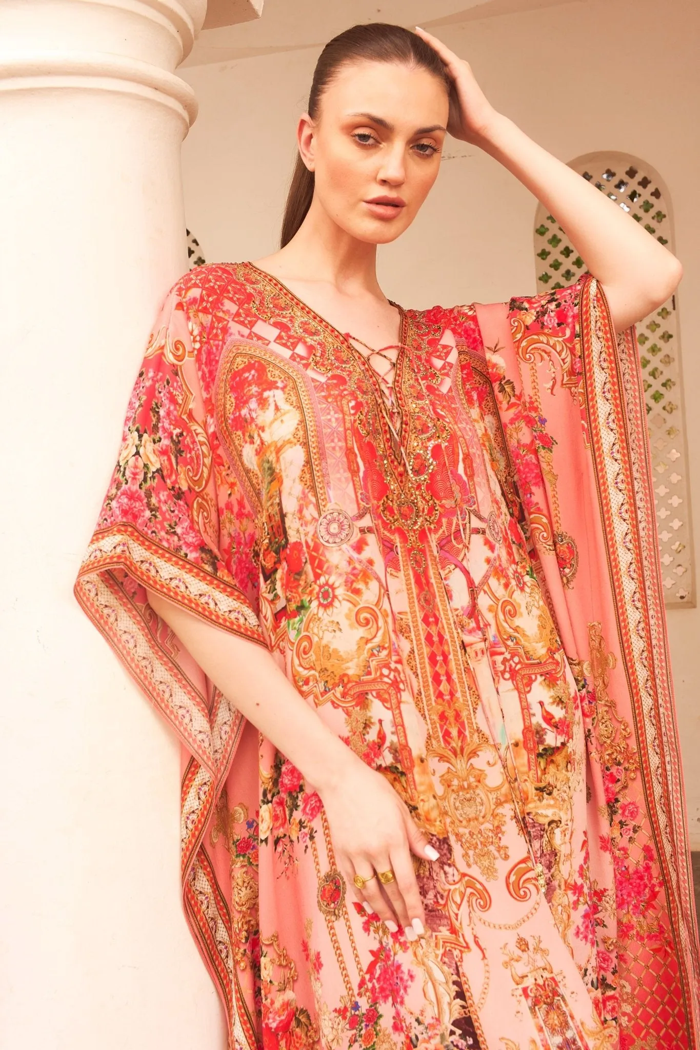 PINK CASTLE MEDIUM KAFTAN sold by Czarina product image thumbnail 3