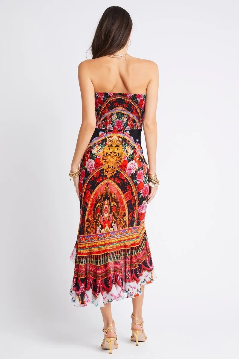 SHE WAS POWERFUL STRAPLESS MIDI DRESSS sold by Czarina product image thumbnail 3