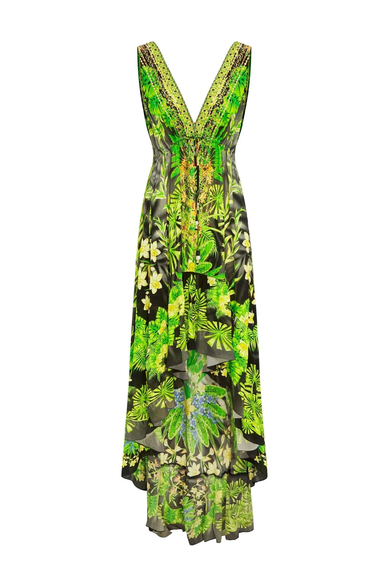 SUMMER NIGHT V NECK HI LOW DRESS sold by Czarina