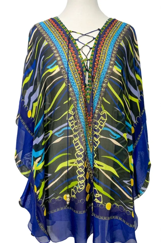 CELESTE SILK BUTTERFLY TOP sold by Czarina