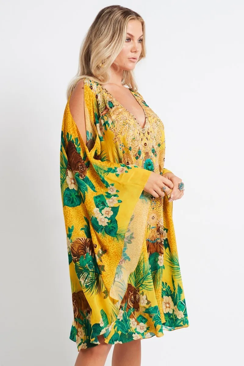 TROPICAL TIGRESS KAFTAN DRESS sold by Czarina product image thumbnail 4