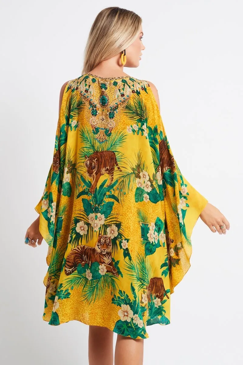 TROPICAL TIGRESS KAFTAN DRESS sold by Czarina product image thumbnail 5