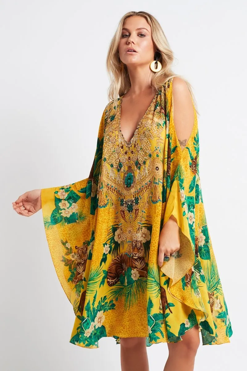 TROPICAL TIGRESS KAFTAN DRESS sold by Czarina product image thumbnail 3
