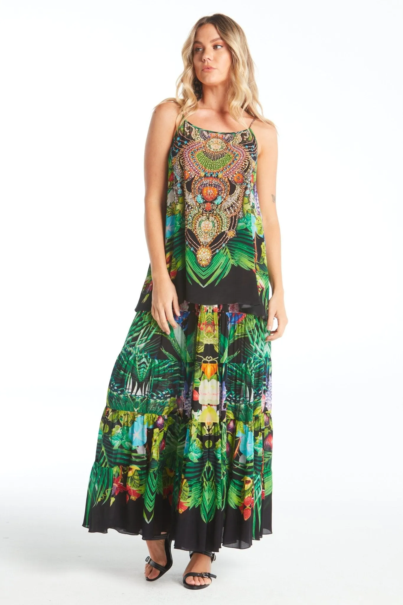 Tropical Love Maxi Skirt sold by Czarina