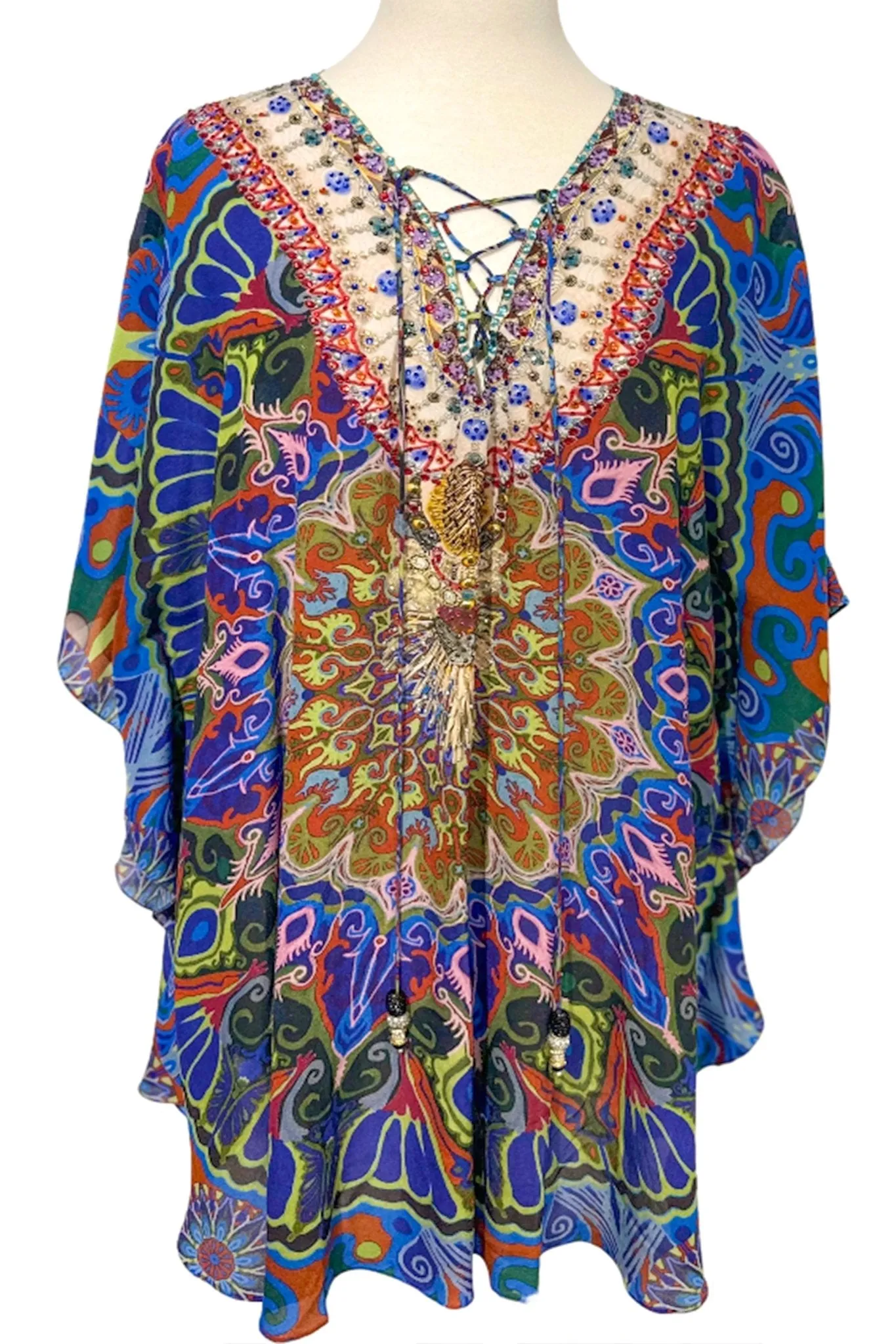 CHASTE SILK BUTTERFLY TOP sold by Czarina