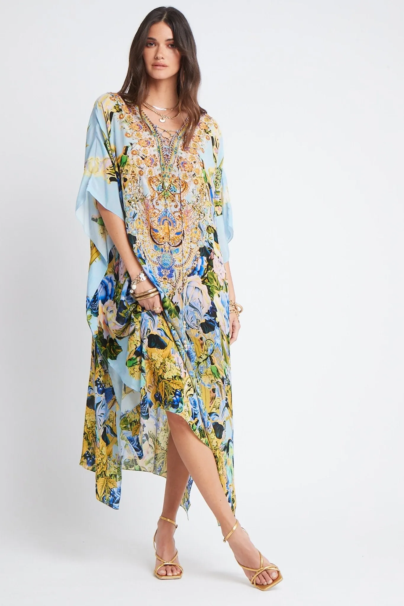 SUMMER BLUES MEDIUM KAFTAN sold by Czarina