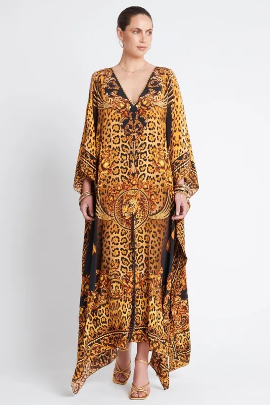 GOLDEN LADY BIG WIDTH SILK KAFTAN sold by Czarina