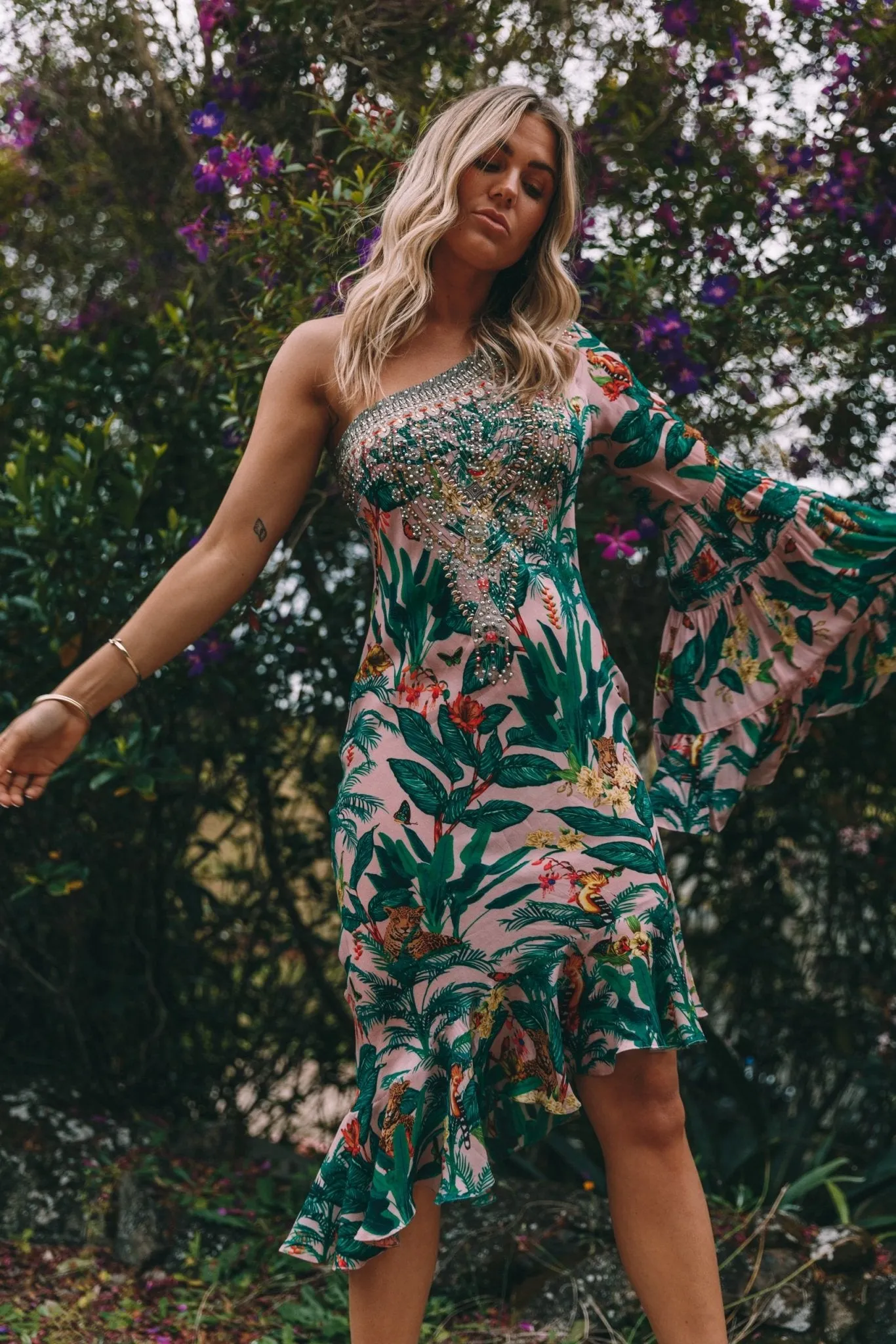 FRIENDS FOREVER ONE SHOULDER DRESS sold by Czarina product image thumbnail 3