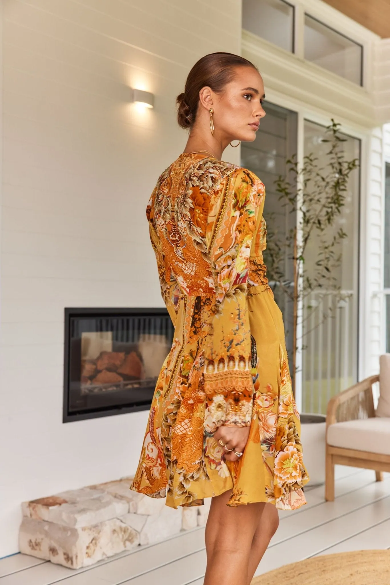 YOU ARE MY SUNSHINE CUTOUT MINI DRESS sold by Czarina product image thumbnail 5