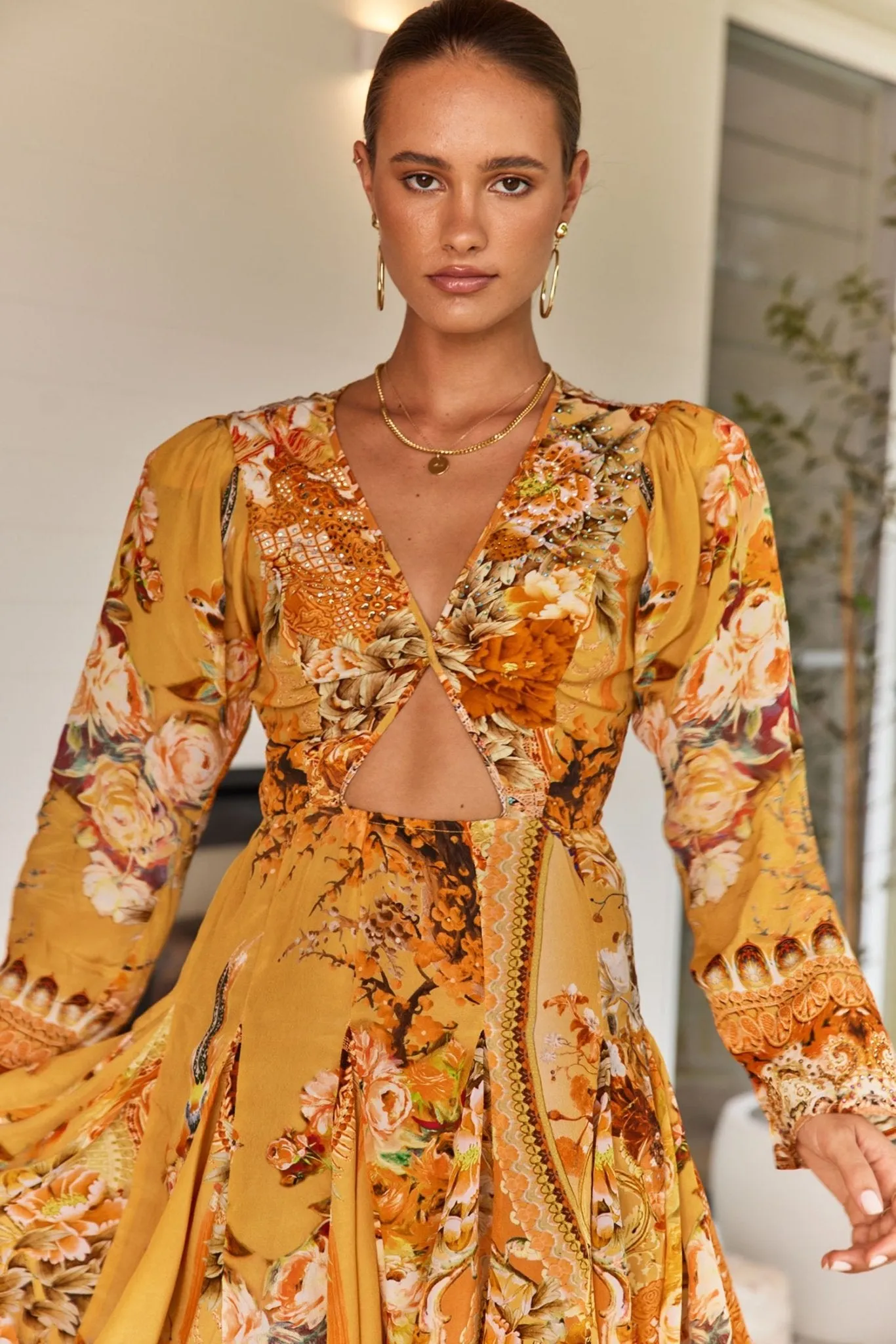 YOU ARE MY SUNSHINE CUTOUT MINI DRESS sold by Czarina product image thumbnail 2