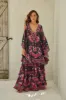 Romantic Flowers Maxi Skirt sold by Czarina