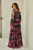 Romantic Flowers Maxi Skirt sold by Czarina