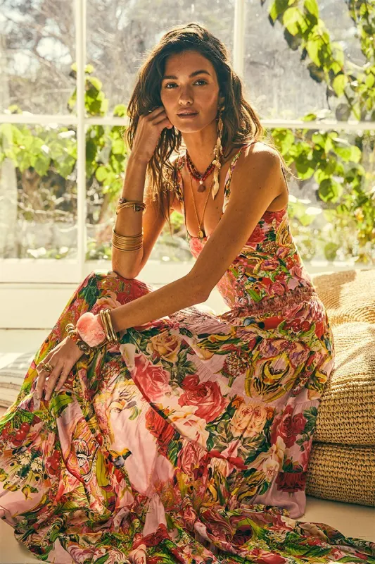 Every Flower Blossoms Maxi Skirt sold by Czarina