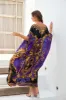 MIDNIGHT BLUE ROUND NECK LONG KAFTAN sold by Czarina