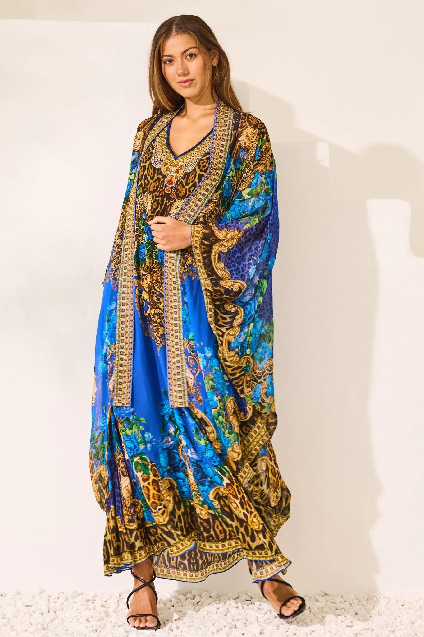 Blue Leopardess Medium Cape (PRE ORDER) sold by Czarina product image thumbnail 3