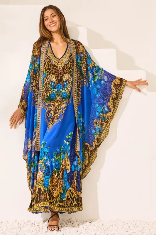 Blue Leopardess Medium Cape (PRE ORDER) sold by Czarina