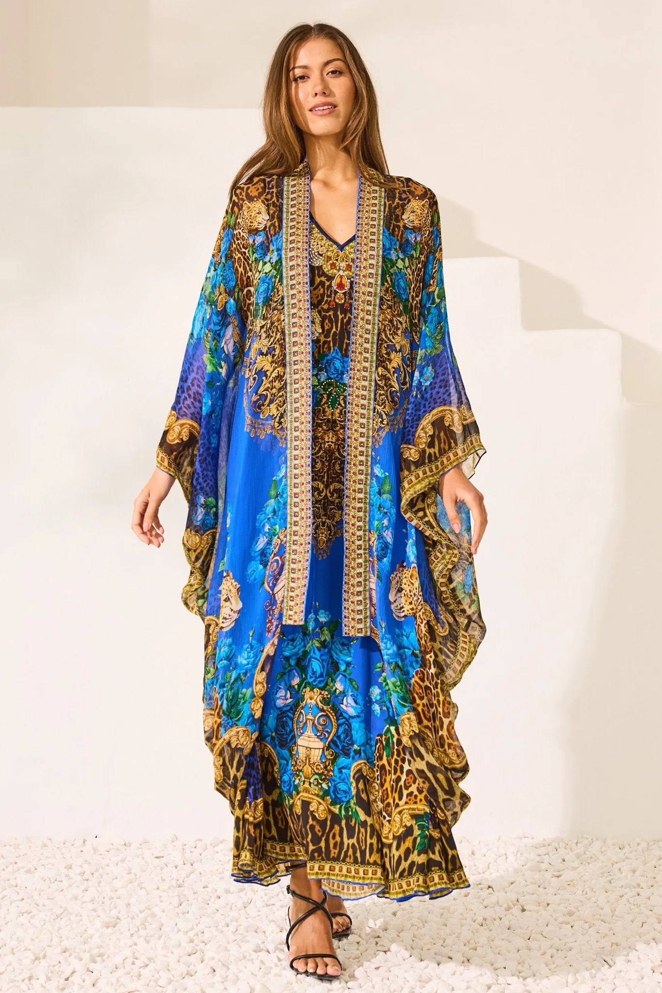 Blue Leopardess Medium Cape (PRE ORDER) sold by Czarina product image thumbnail 2