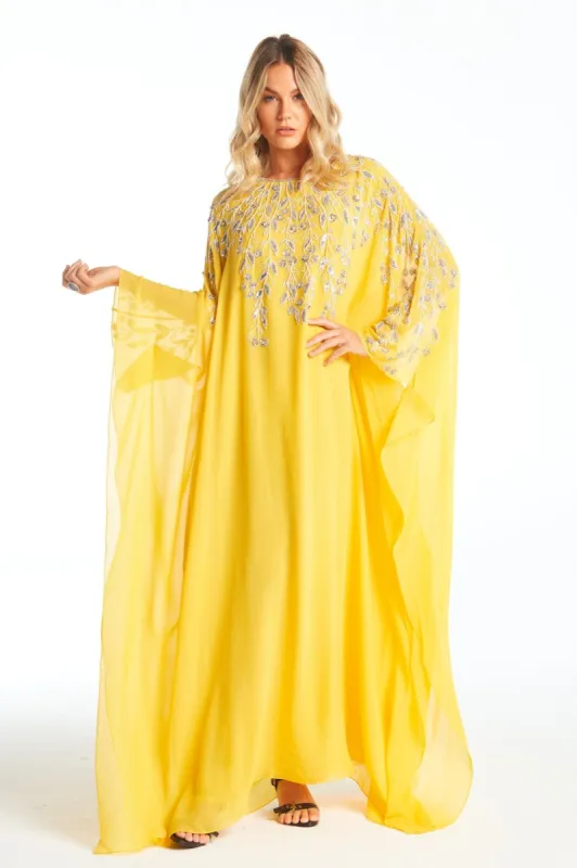 Charlotte Round Neck Long Kaftan (PRE ORDER) made by Czarina